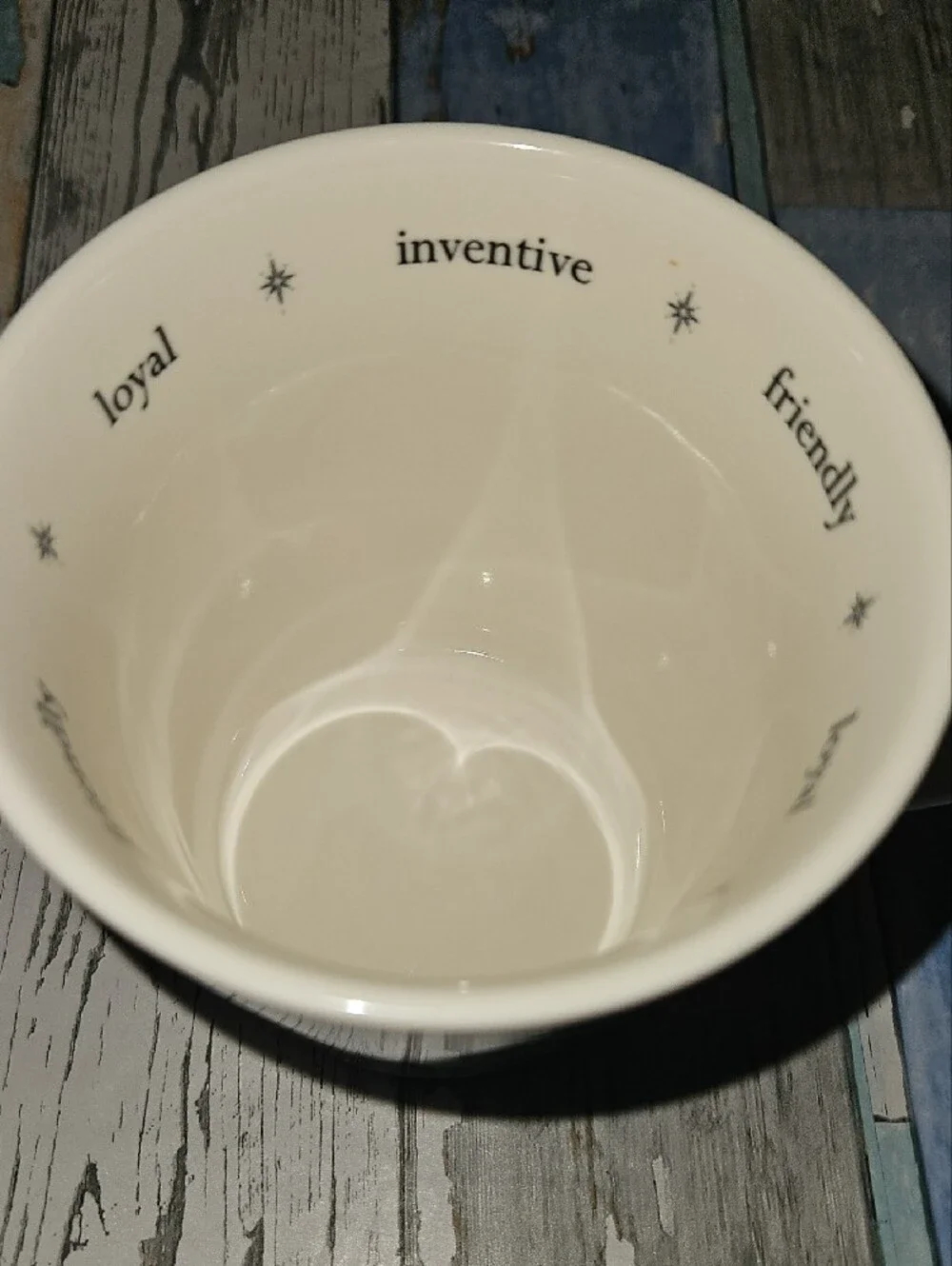 Williams Sonoma *Aquarius* Ceramic Mug in White and Black